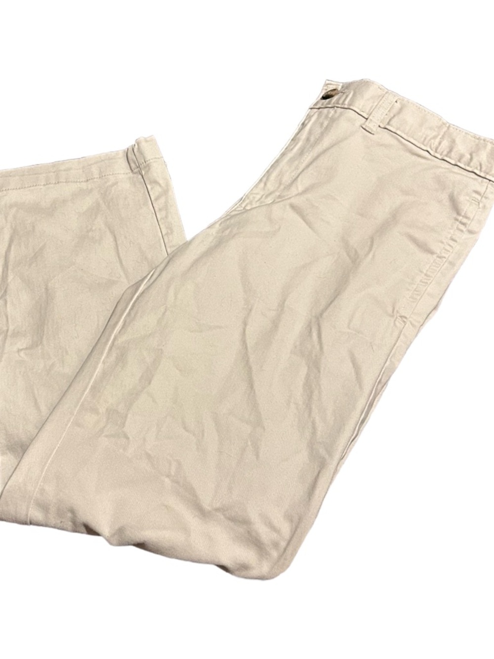 Boys Classic Straight Chino Pants in Cream